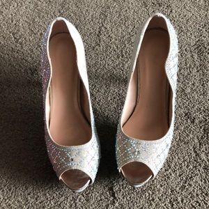 Shine Gold platform heels size 11